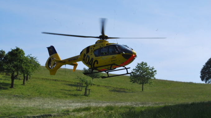 Unfall, ADAC, Rettungshubschrauber, Heli