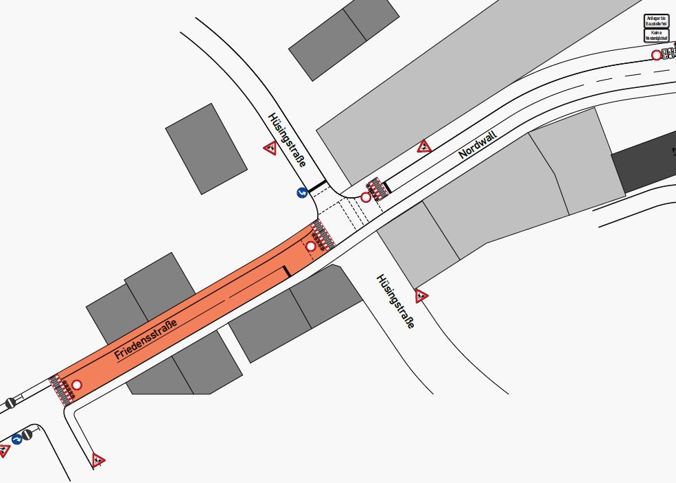 Friedensstraße am Sonntag gesperrt und weitere Verkehrsmeldungen