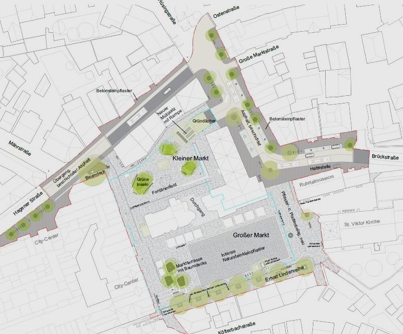 Wie wird der Marktplatz einmal aussehen? Informationsveranstaltung am 28.8.2021