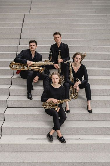 Junges Saxophonquartett mit großer Ausstrahlung
