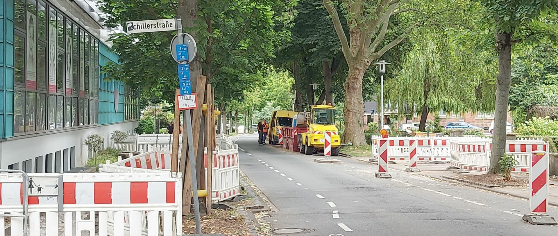 Goethestraße voll gesperrt: Das Krankenhaus ist immer erreichbar